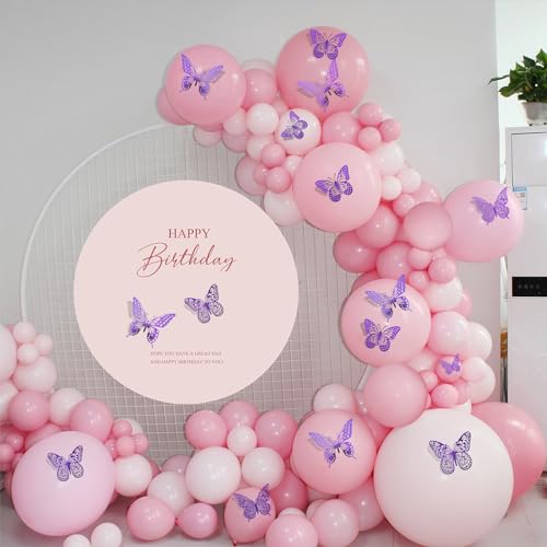 SAOROPEB 3D Butterfly Wall Decor 48 Pcs Purple Butterfly Decorations - color: 48 Pcs, Purple