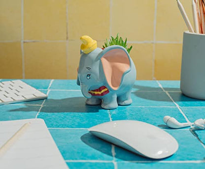 Silver Buffalo Disney Dumbo Standing Mini Ceramic Planter - color: Gray/Multi