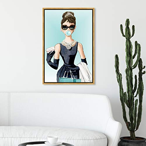 The Oliver Gal Artist Co. Abstract Wall Art Canvas - size: 30"L x 20"W, style: Gold Frame