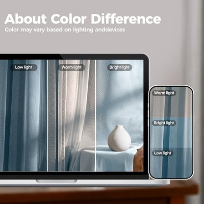 100% Blackout Curtains for Bedroom, Double Layer Blue 72" L - color: Celestial Blue, size: 52"W x 72"L (Pack of 2)