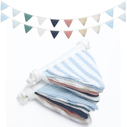 Oudain 2 Pcs Pennant Banner Flags Nursery Garland Triangle, Elegant Color - color: Elegant Color