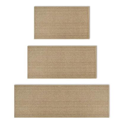 Artoid Mode Non-Slip Kitchen Rugs and Mats Set of 3-17x29 + 17x36 + 17x47 - color: Linen, size: 17" x 29"/17" x 36"/17"x 47"