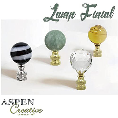 Aspen Creative 24019-32, 2 Pack Steel Lamp Finial in Oil Rubbed Bronze Finish, 1 1/4" Tall - color: Oil-Rubbed Bronze, size: 2 PACK