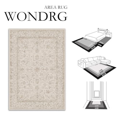 2x8 Beige Neutral Kitchen Runner Rug - color: Floral | Beige, size: 2' x 8' (Runner)
