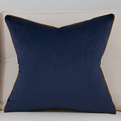 Avigers Throw Pillow Cover 18 x 18 Inch, Blue, Velvet, Hidden Zipper - color: Blue, size: 18" x 18" (Pack of 1)