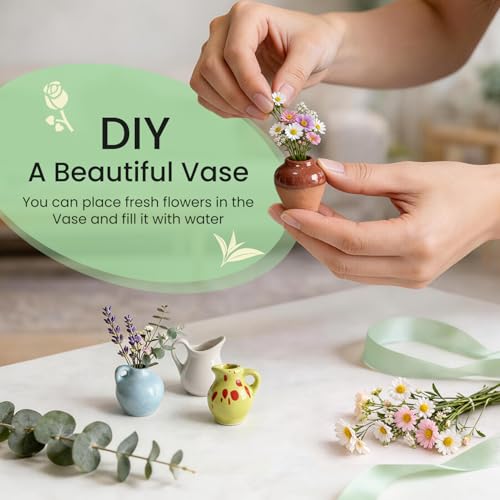 8 Pcs Cute Mini Vase Magnets for Fridge, Funny Plant Decorative Magnets - color: 8 Pack
