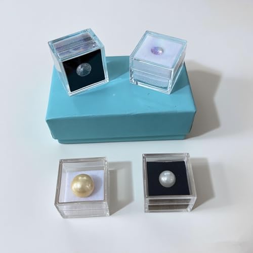 KissYou Small Acrylic Box with Lid 1.18 x1.18 x 0.86 Inch Plastic Cube - size: 1.18 x1.18 x 0.86 Inch