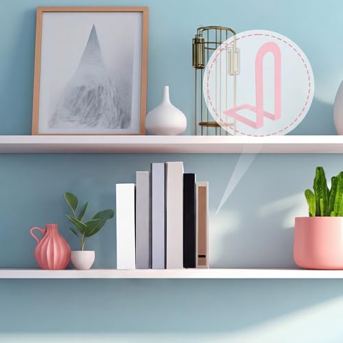 Chunful 6 Pcs Pink Metal BookEnds Shelves, 5.5 x 3.75 x 2.25 in - color: Pink, size: 5.5*3.75*2.25inch