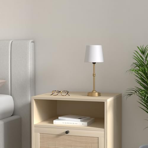 O'Bright Seraph Cordless Rechargeable LED Table Lamp, Antique Brass - color: Antique Brass