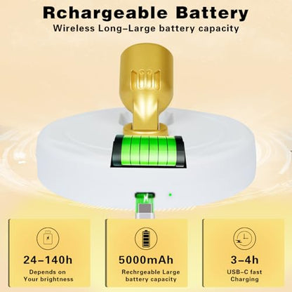 Mini Rechargeable LED Spotlight, spot Lights Indoor,Plant Light - color: White