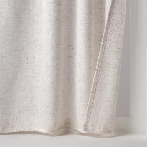 MIULEE Kitchen Curtain 24 Inch Long 2 Panels Natural Linen White Farmhouse - color: Natural Linen White, size: 26"W x 24"L (Pack of 2)