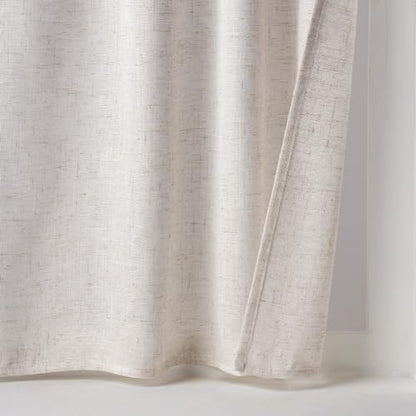 MIULEE Kitchen Curtain 36 Inch Long 2 Panels Natural Linen White Farmhouse - color: Natural Linen White, size: 26"W x 36"L (Pack of 2)