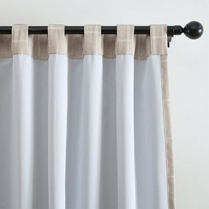 Threadmade Sawyer Window Panel, Linen - 52" W x 108" L - color: Linen, size: 52"W x 108"L (Pack of 1)