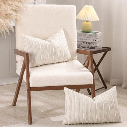 Boho Jacquard Throw Pillow Covers 12x20 Set of 2 Beige Khaki Grey - color: Beige+khaki+grey, size: 20" x 12" (Pack of 2)