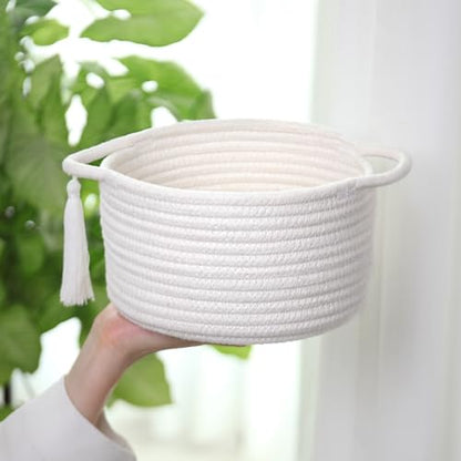 Small Gift Basket Empty to Fill with Gifts Bag & Ribbon, White - color: White, size: 1 Pack