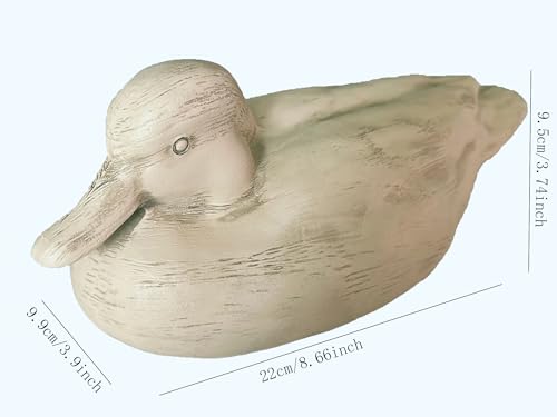 Duck Statue Shelf Decor,Animal Figurine Burlywood - color: Burlywood