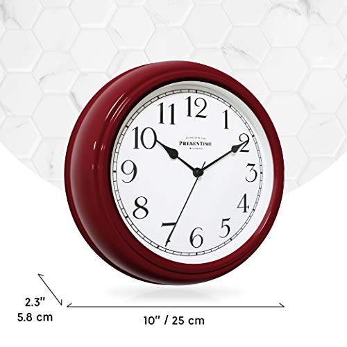 Presentime Chic Home Collection 10" Molly Clock - color: Red