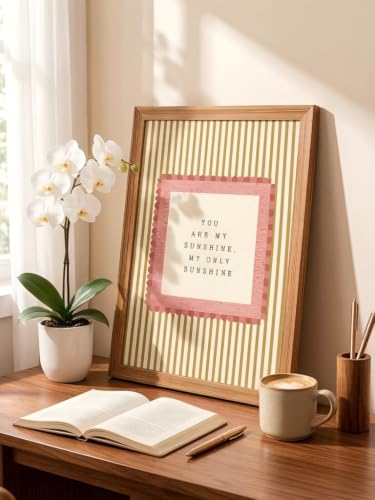 LBTZEVIR You Are My Sunshine Canvas Wall Art Nursery Decor 12x16 - color: You Are My Sunshine, size: 16"L x 12"W