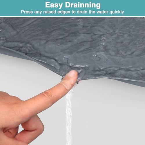 Under Sink Mats for Kitchen Waterproof, Under Sink Tray 34" x 22", Gray - color: Gray, size: 34" x 22"