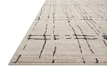 Loloi Darby Sand/Dk. Grey 7'-10" x 10' Area Rug - color: Sand / Dk. Grey, size: 7'10" x 10' (Rectangular)