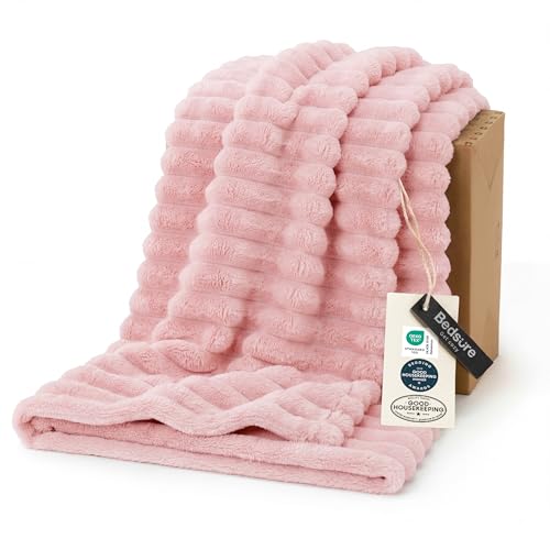 Bedsure Soft Twin XL Blanket for Bed Dorm Coral Pink 66"x90" - color: Coral Pink, size: Twin XL