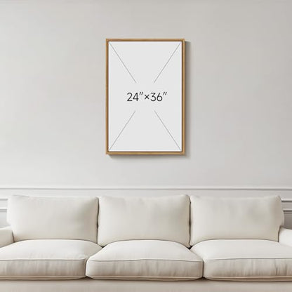 Framed Boho Abstract Tropical Botanical Wall Art for Living Room, 24x36 In - color: Earth Tones, size: 36"L x 24"W