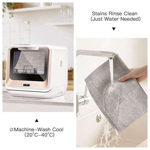 DOLOPL Placemats Set of 8, Reversible Faux Leather Place Mats, Grey - color: Gray, size: Set of 8