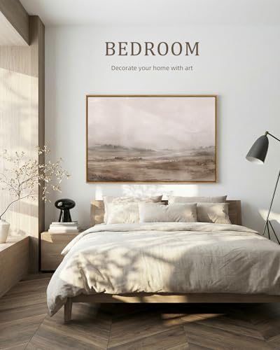 Bzstyleart Large Abstract Wall Art, Misty Wilds, 36 x 24 Inch - color: Misty Wilds, size: 36"L x 24"W