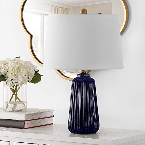 SAFAVIEH Sawyer Table Lamp, 24" Navy Blue TBL4344B - color: Navy Blue