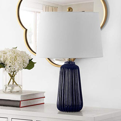 SAFAVIEH Sawyer Table Lamp, 24" Navy Blue TBL4344B - color: Navy Blue