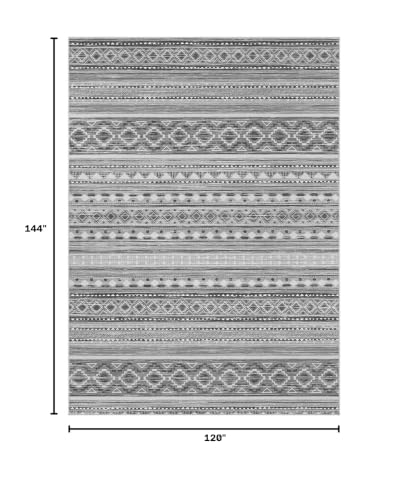 cotiled 10x12 Area Rugs Washable Boho Living Room Rug Beige Grey - color: Beige Grey, size: 10' x 12' (Rectangular)