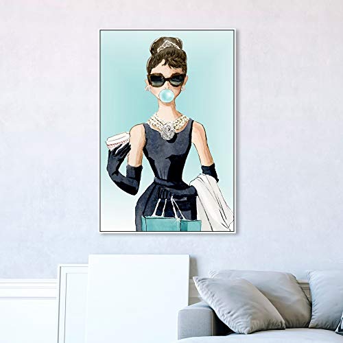 The Oliver Gal Artist Co. Abstract Wall Art Canvas - size: 45"L x 30"W, style: White Frame