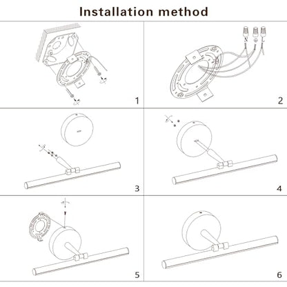Hardwired Adjustable Lighting Gold Modern LED Picture Lights for Paintings 15.7'' Inch Long Swing Arm Metal Art Lights Warm White 3000K - color: Hard-Wired Brass-round base, size: 15.7inch Dimmable