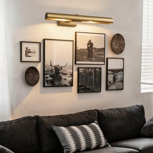 18 inch Brass Picture Light Hardwired Picture Light Library Light - color: Brass, size: 18in