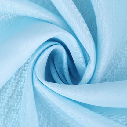 FOLINS&HOME 2 Pack Baby Blue Waterproof Table Runner 60 Inches Long - color: Baby Blue, size: 12" x 60" (2 Pcs)