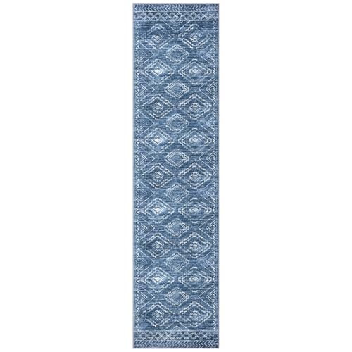 KILOCOCO Washable Runner Rug 2.6x10 Runner for Hallway, Stonewashed Blue - color: Stonewashed Blue, size: 2'7" x 10' (Runner)