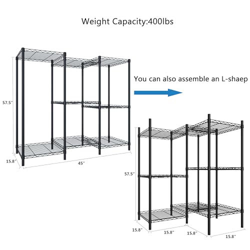 Xiofio 8-Tier Plant Stand for Indoor Outdoor,Multiple Plants Plant Rack,Adjustable Plant Stand Suitable for Bedroom Living Room Balcony Garden,Black
