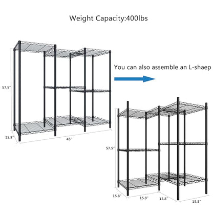 Xiofio 8-Tier Plant Stand for Indoor Outdoor,Multiple Plants Plant Rack,Adjustable Plant Stand Suitable for Bedroom Living Room Balcony Garden,Black