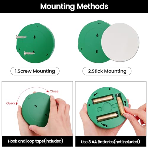 LED Spotlight Battery Powered, Wireless Picture Light with Remote - color: Green