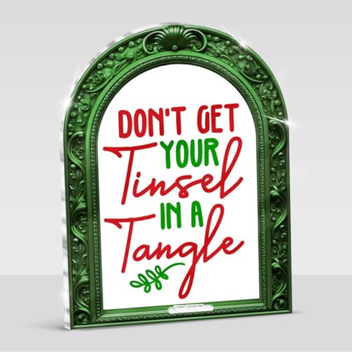 Vintage Framed Christmas Sign Table Decorations - color: DONT