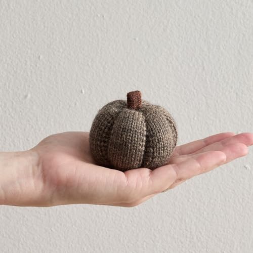 Your Heart's Content Mini Knit Pumpkins (Cobblestone 5) - color: Cobblestone 5