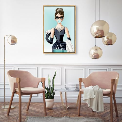 The Oliver Gal Artist Co. Abstract Wall Art Canvas - size: 30"L x 20"W, style: Gold Frame