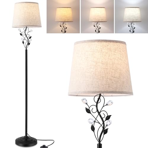 Sheetea 65’’ Floor Lamp for Living Room, Farmhouse Standing Lamp, Black - color: Black