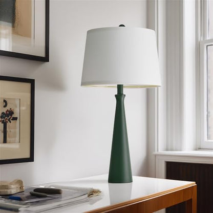 Oneach 25.75" Modern Table Lamp for Bedroom Set of 2, USB C Port, Green - color: Green