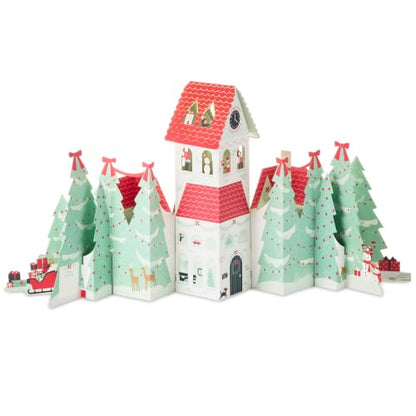Hallmark Paper Wonder Big Christmas Pop Up Card (Santa's Workshop) - style: Santa's Workshop