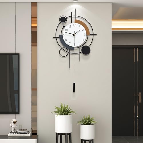 Large Wall Clocks for Living Room Decor Modern Silent Wall Clock - size: 14*23 inch