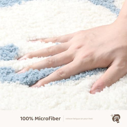 Molesun Cloud Bath Mat 20x31, Soft Absorbent Microfiber Bath Rugs - color: Cloud, size: 20" x 31"