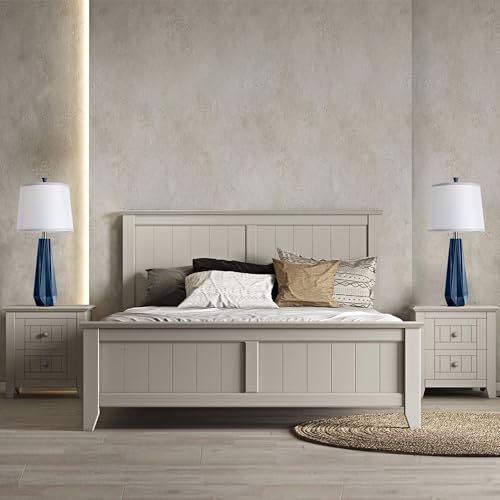 WIHTU 27'' Navy Blue Resin Table Lamps, Desk Lamps with 3 Color Temperature - color: Blue