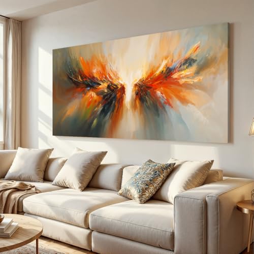 Colorful Abstract Wings Wall Art Print For Living Room 20 X 40 Inch - color: LAI-11D, size: 40"L x 20"W