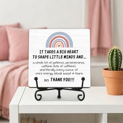 Rainbow Teacher Appreciation Gifts, Back To School Gifts for Students - color: Big Heart Teacher